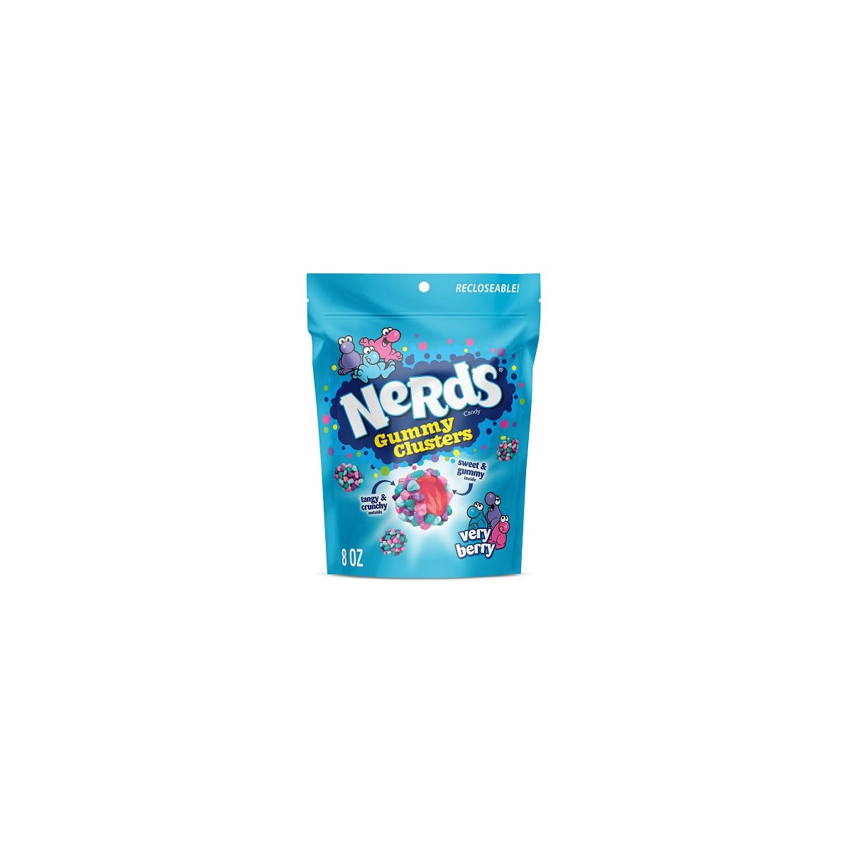 Nerds Gummy Clusters Very Berry 8oz pack — full package