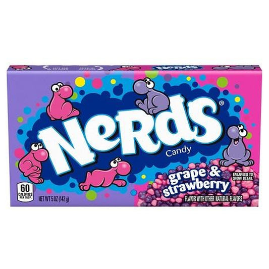 Nerds Grape Strawberry 5oz Theater Box pack — full package