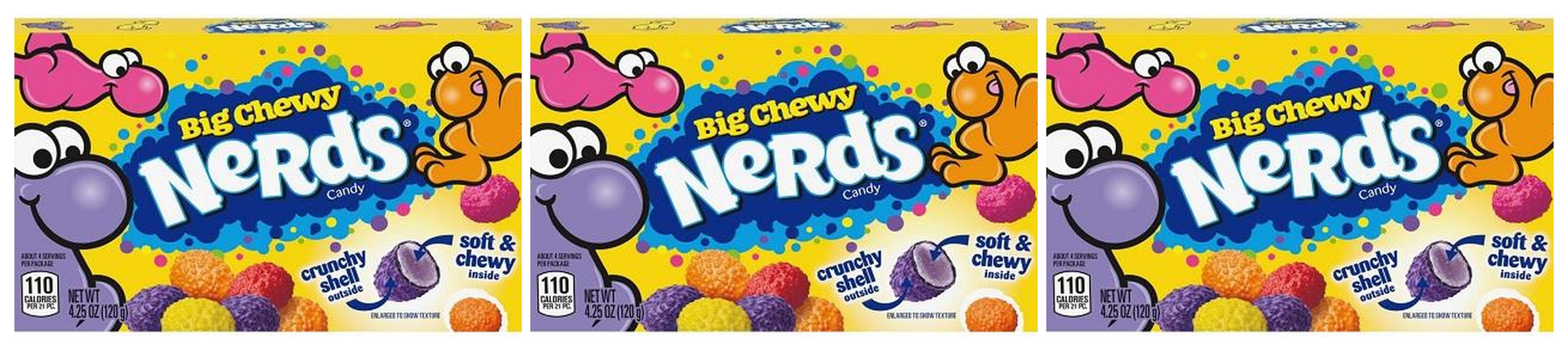 Nerds Big Chewy Theater Boxes 4.25oz — 3-Pack
