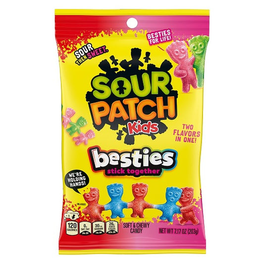 Sour Patch Kids Besties 7.17oz Peg Bag pack — full package