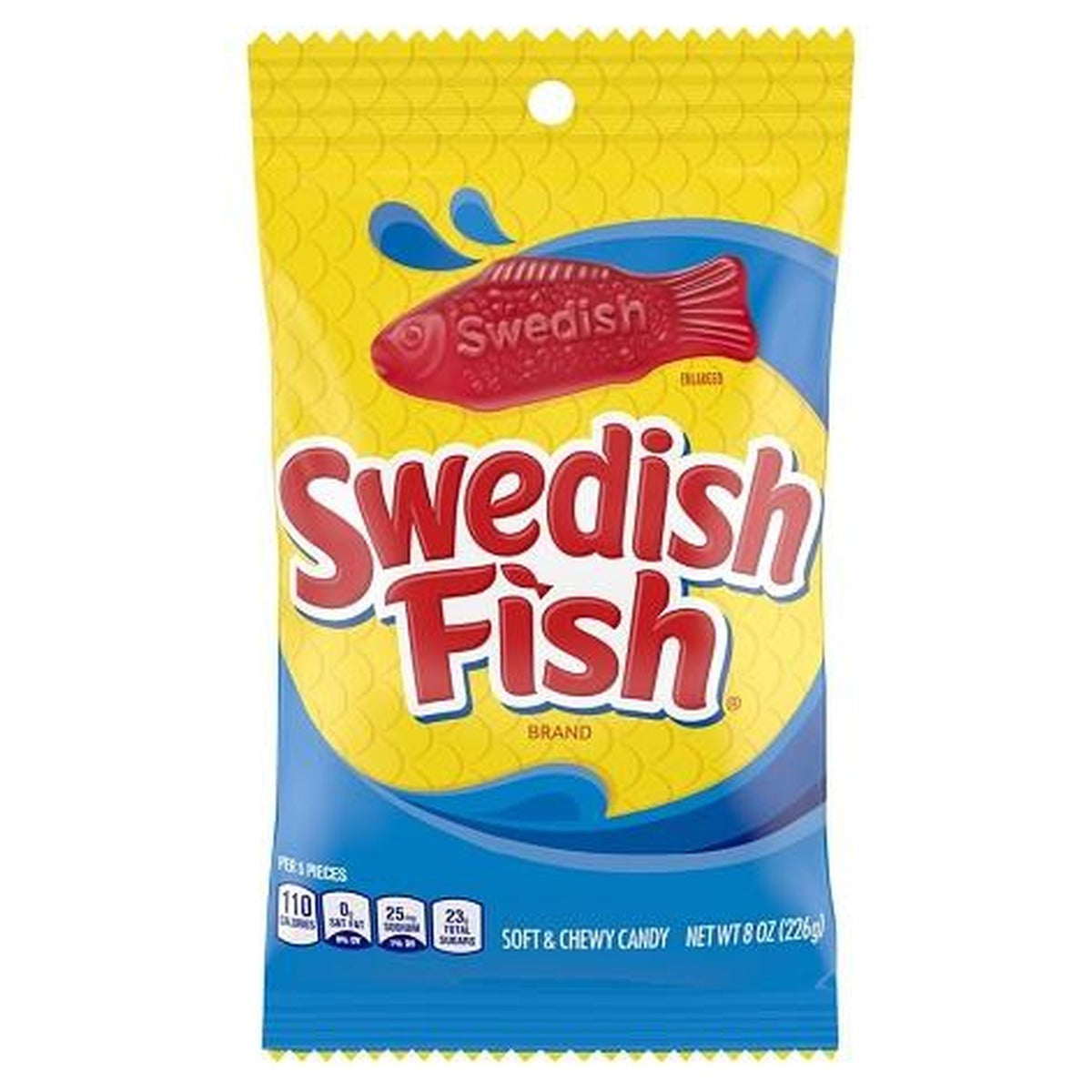 Swedish Fish Red 8oz Peg Bag pack — full package