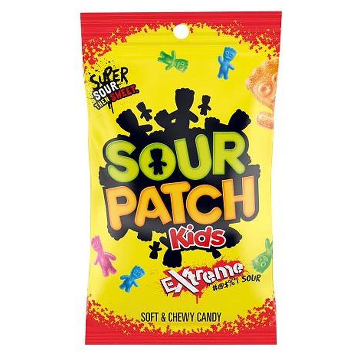 Sour Patch Kids Extreme 7.2oz Peg Bag pack — full package