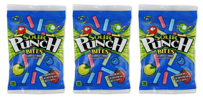 Sour Punch Bites Assorted 5oz Peg Bags — 3-Pack