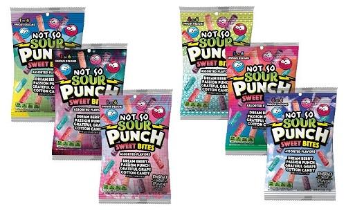 Sour Punch Not So Sour Sweet Bites 5oz Peg Bags — pack