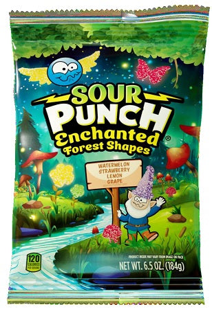 Sour Punch Enchanted Forest Shapes 6.5oz Peg Bags — pack