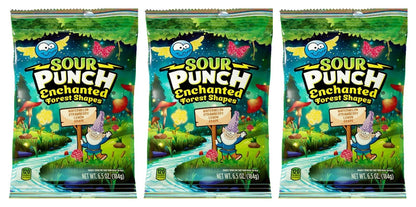 Sour Punch Enchanted Forest Shapes 6.5oz Peg Bags — 3-Pack