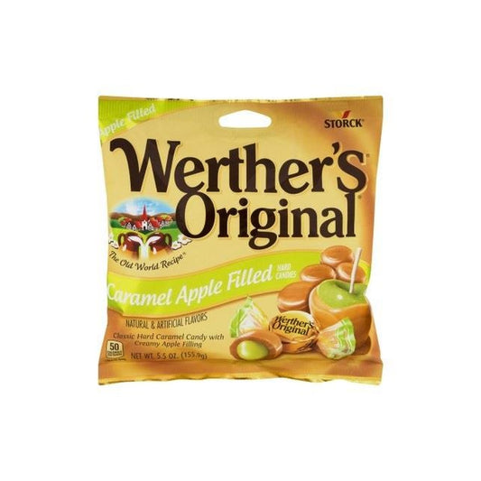 Werther's Original Caramel Apple 5.5oz Peg Bag pack — full package