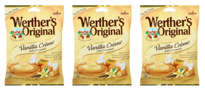 Werther's Original Soft Vanilla Creme 3-pack, three 4.51 oz peg bags