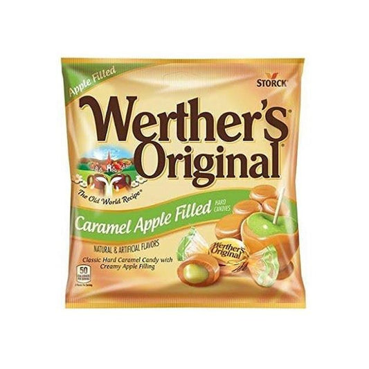 Werther's Original Caramel Apple 2.65oz Peg Bag pack — full package