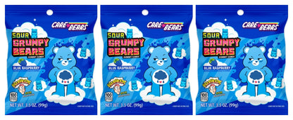 Warheads Sour Grumpy Bears 3.5oz Peg Bags — 3-Pack