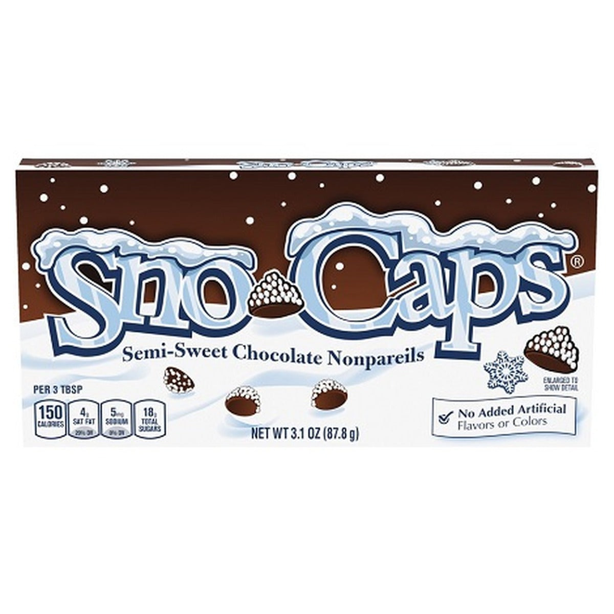 Sno-Caps 3.1oz Theater Box pack — full package