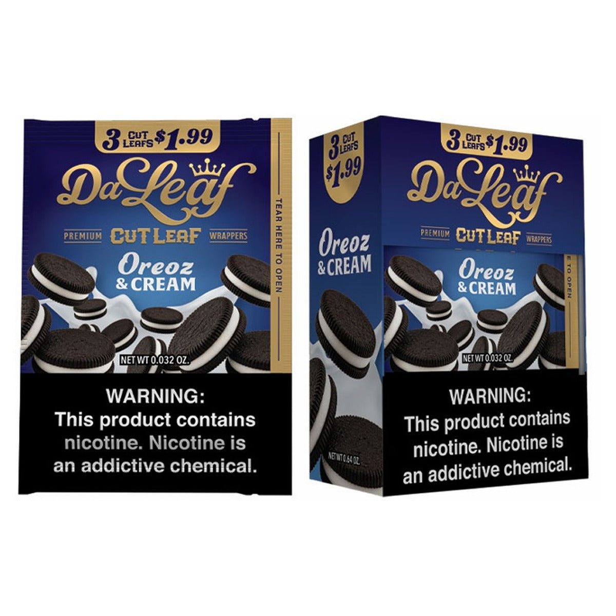 Da Leaf Cut Oreoz & Cream Leaf Multipack Box pack — full package