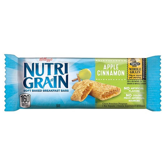 Nutri-Grain Apple Cinnamon 1.3oz 16ct pack — full package