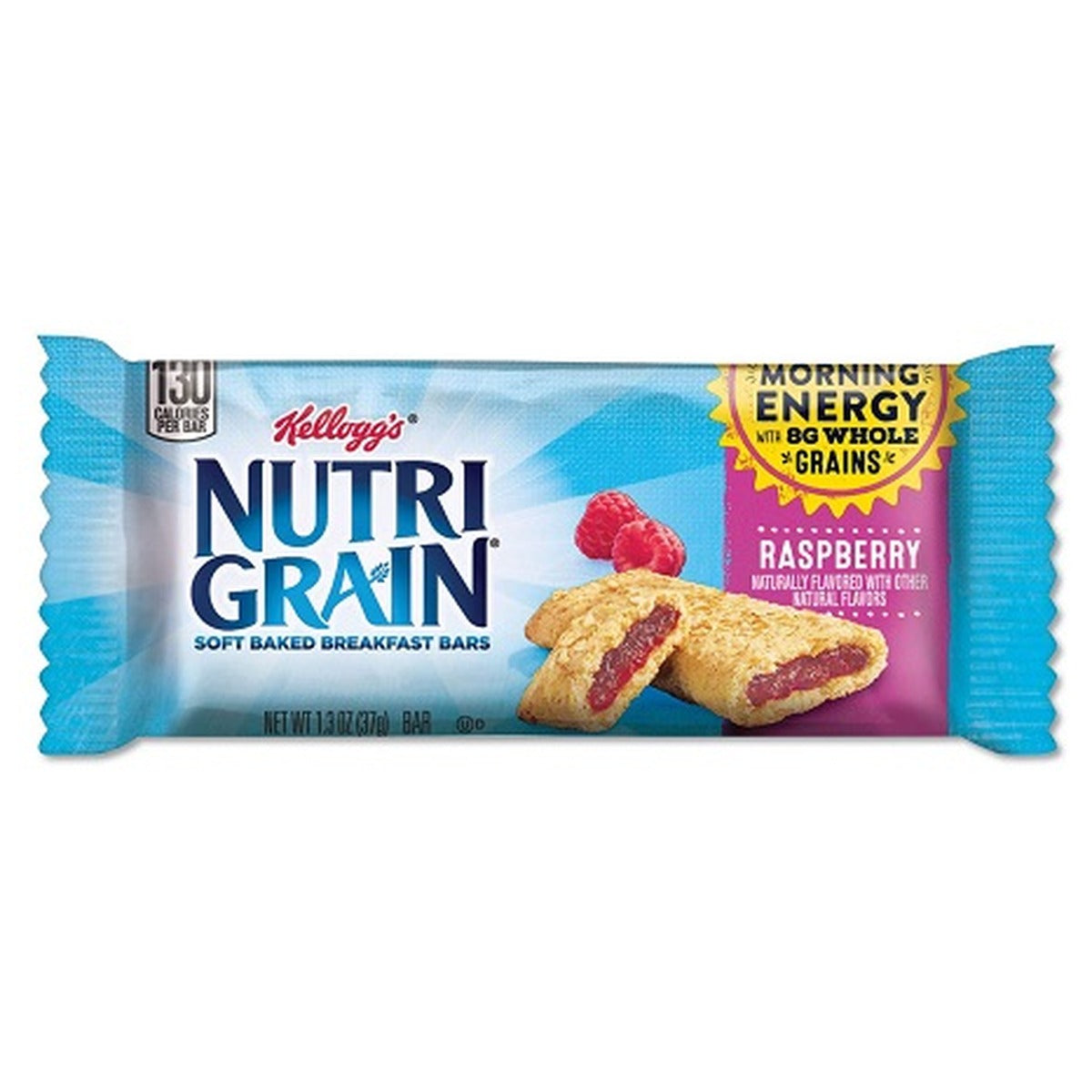 Nutri-Grain Raspberry 1.3oz 16ct pack — full package