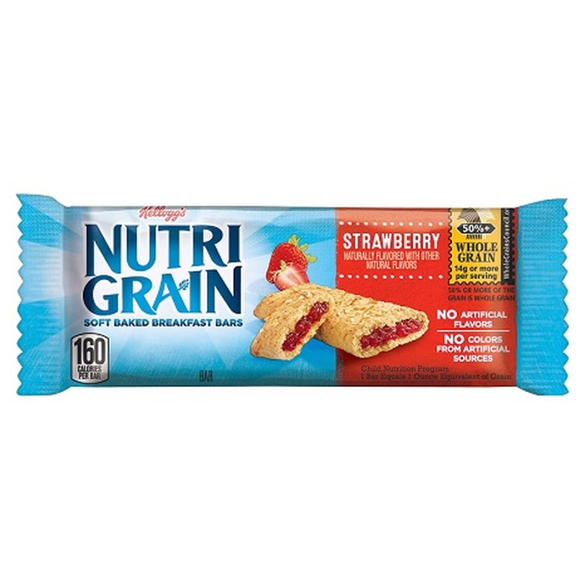 Nutri-Grain Strawberry 1.3oz 16ct pack — full package