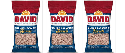 David Sunflower Kernels 3.75oz 3-Pack — three single bags
