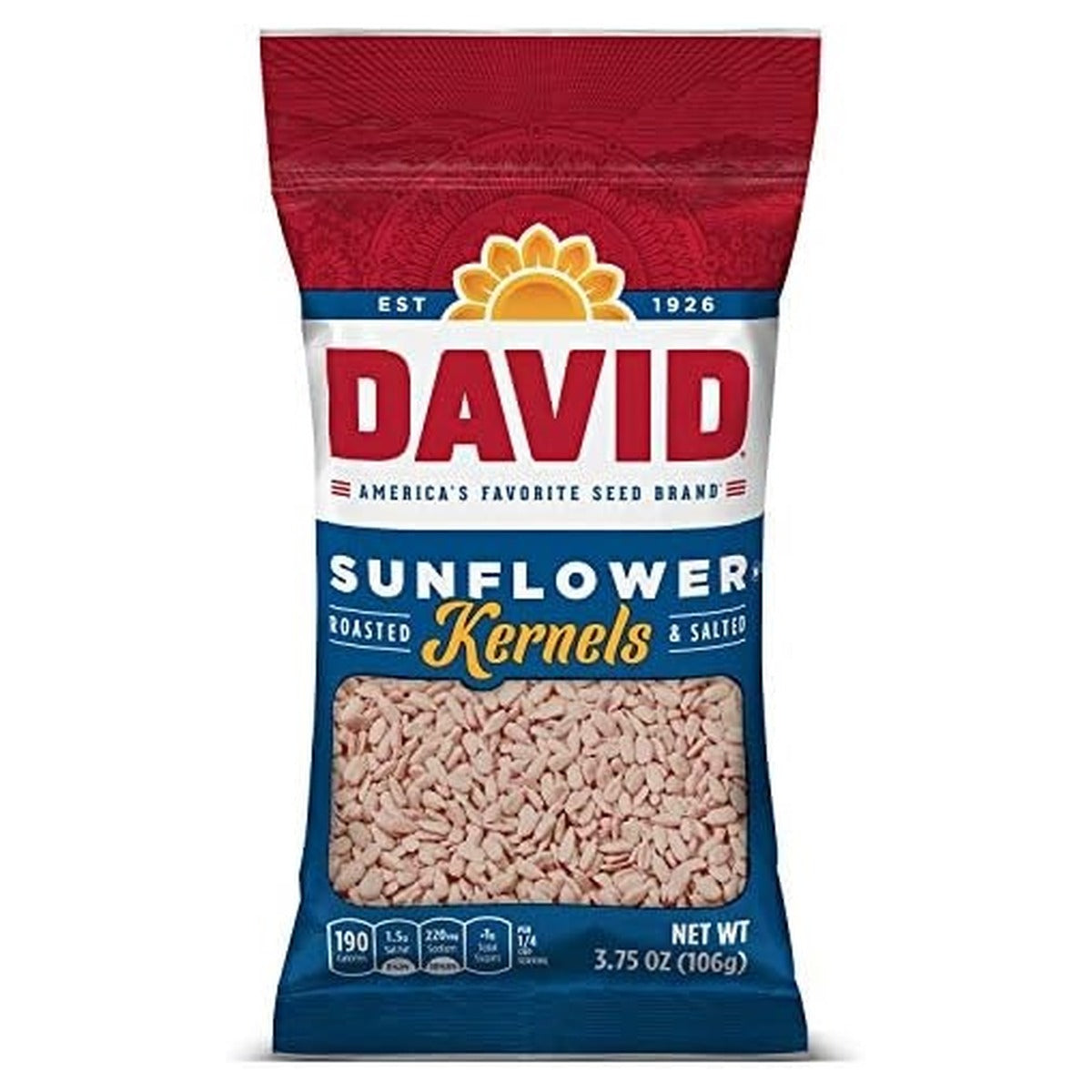 David Sunflower Kernels 3.75oz — full package