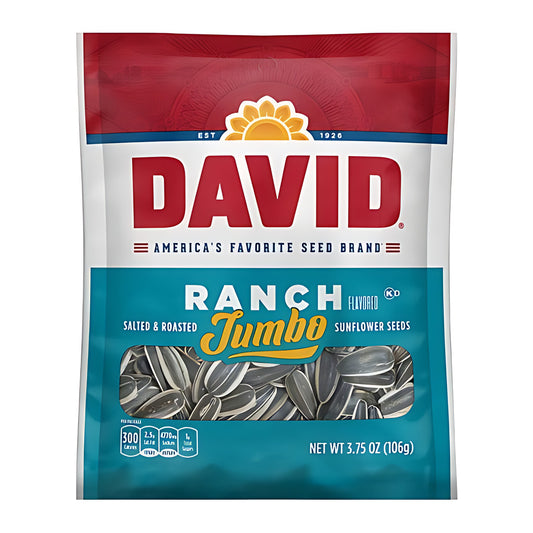David Jumbo Ranch Sunflower Seeds 3.75oz pack — full package