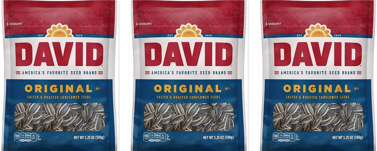 David Original Seeds 5.25oz 3-Pack — three single bags