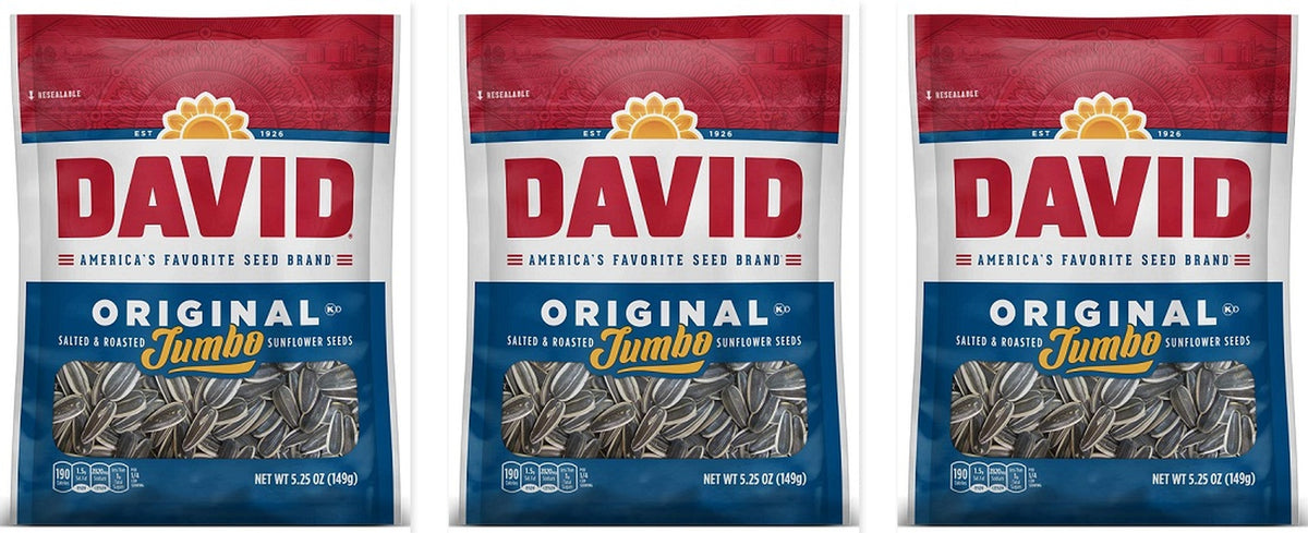 David Jumbo Original Seeds 5.25oz 3-Pack — three single bags