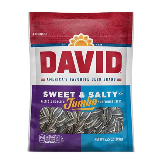 David Jumbo Sweet & Salty Seeds 5.25oz — full package