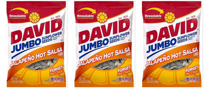 David Jalapeno Hot Salsa Seeds 5.25oz 3-Pack — three single bags