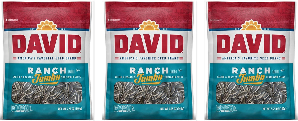 David Jumbo Ranch Seeds 5.25oz 3-Pack — three single bags