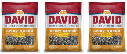 David Jumbo Spicy Queso Seeds 5.25oz 3-Pack — three single bags