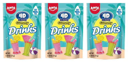 4D Gummy Drinks 3oz Peg Bags — 3-Pack