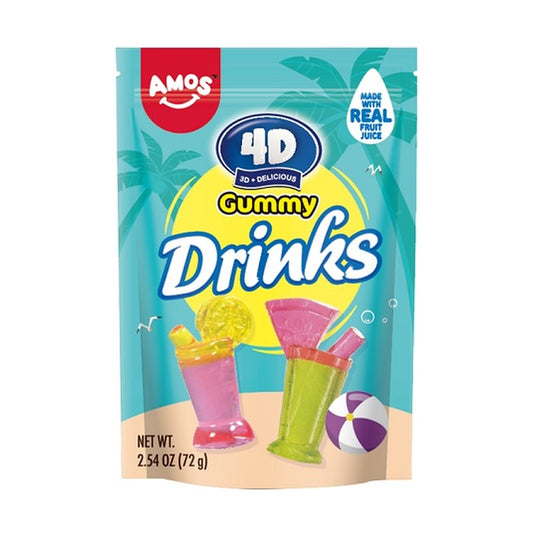 4D Gummy Drinks 3oz Peg Bags