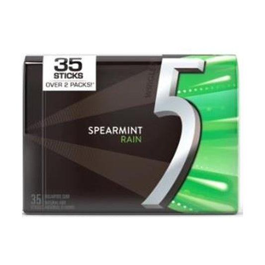 5 Gum Spearmint Rain Sugar-Free 35-Stick Packs
