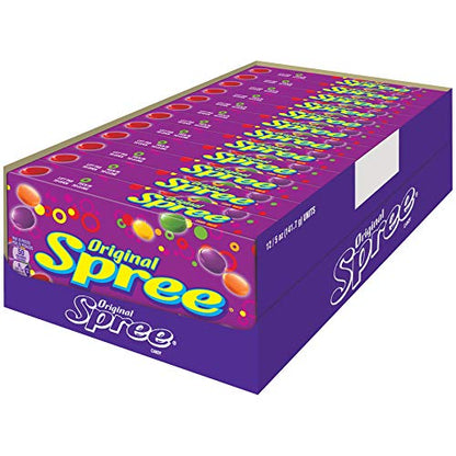 Spree Original Candy, 5 Ounce Movie Theater Candy Box (Pack of 12)