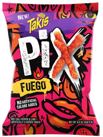 Takis PIX Fuego Crunchy Corn Puffs 8.5oz Bags — pack