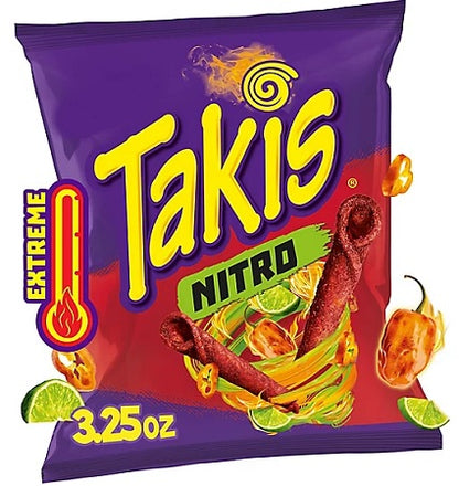 Takis Nitro Rolled Tortilla Chips 3.25oz Bags — pack