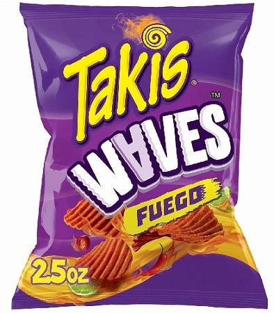 Takis Waves Fuego Potato Chips 2.5oz Bags — pack