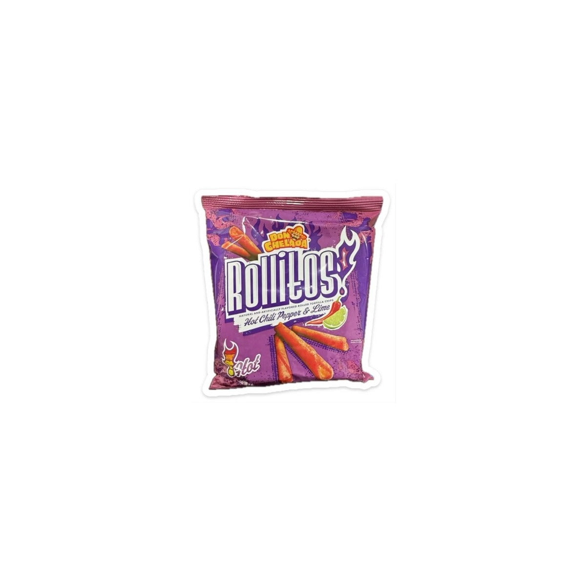 Don Chelada Rollitos Hot Chili Pepper & Lime 3.25oz pack — full package