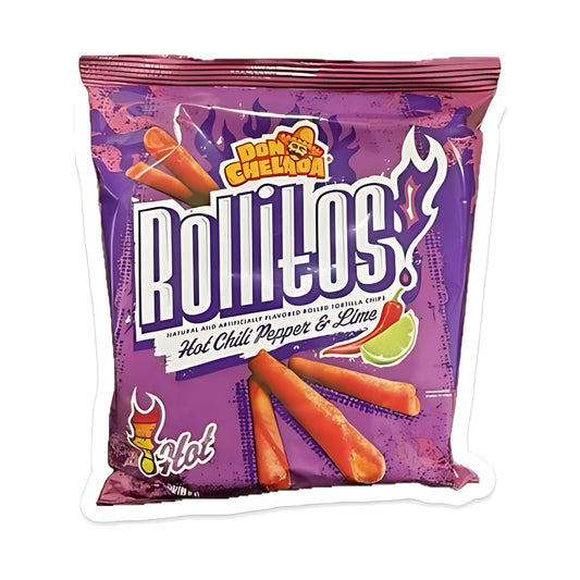 Don Chelada Rollitos Hot Chili Pepper & Lime 3.25oz pack — full package