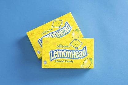 Lemonhead Hard Lemon Candy, 5 Ounce Movie Theater Candy Box (Pack of 12)