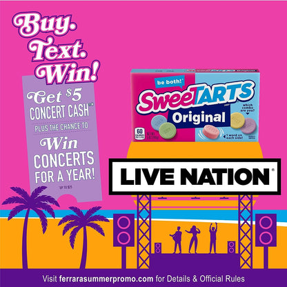SweeTARTS Original Theater Box, Summer Candy, 5 Ounce, Pack of 10