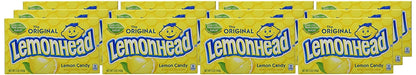 Lemonhead Hard Lemon Candy, 5 Ounce Movie Theater Candy Box (Pack of 12)