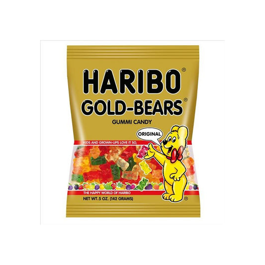 Haribo Goldbears 5oz Peg Bag pack — full package
