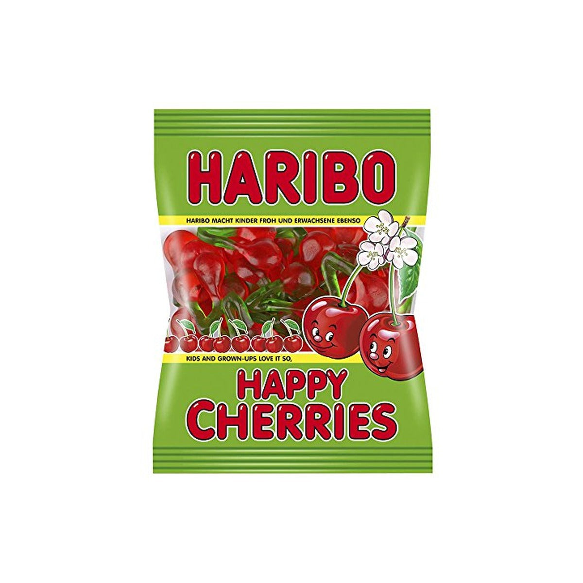 Haribo Happy Cherries 5oz Peg Bag pack — full package