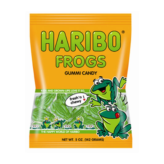 Haribo Frogs 5oz Peg Bag pack — full package