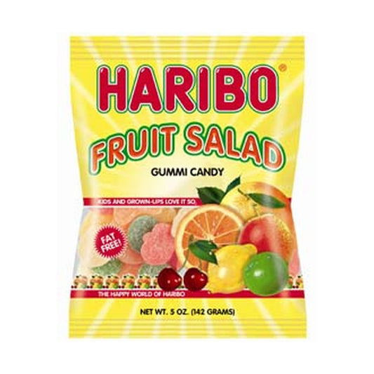 Haribo Fruit Salad 5oz Peg Bag pack — full package