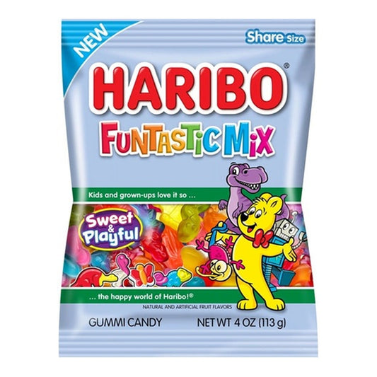Haribo Funtastic Mix 4oz Peg Bag pack — full package