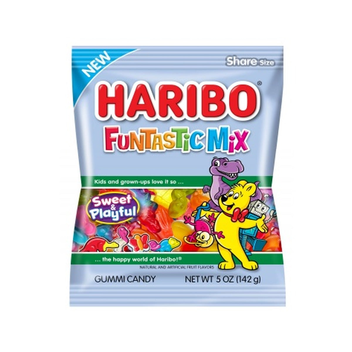 Haribo Funtastic Mix 5oz Peg Bag pack — full package