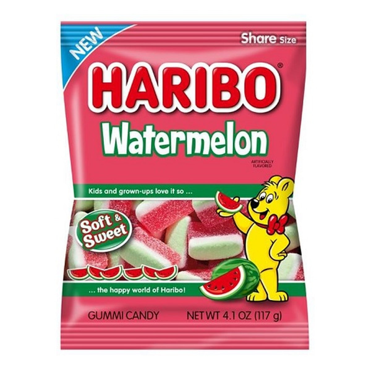 Haribo Watermelon 4.1oz Peg Bag pack — full package