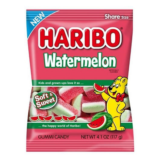 Haribo Watermelon 4.1oz Peg Bag pack — full package