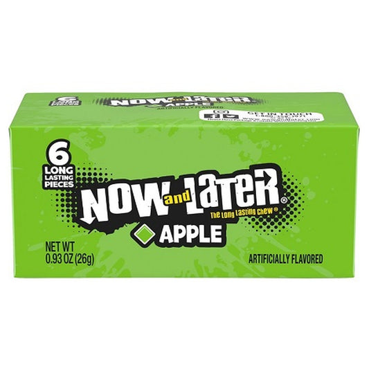 Now & Later Apple 0.93oz Box of 24 — full package