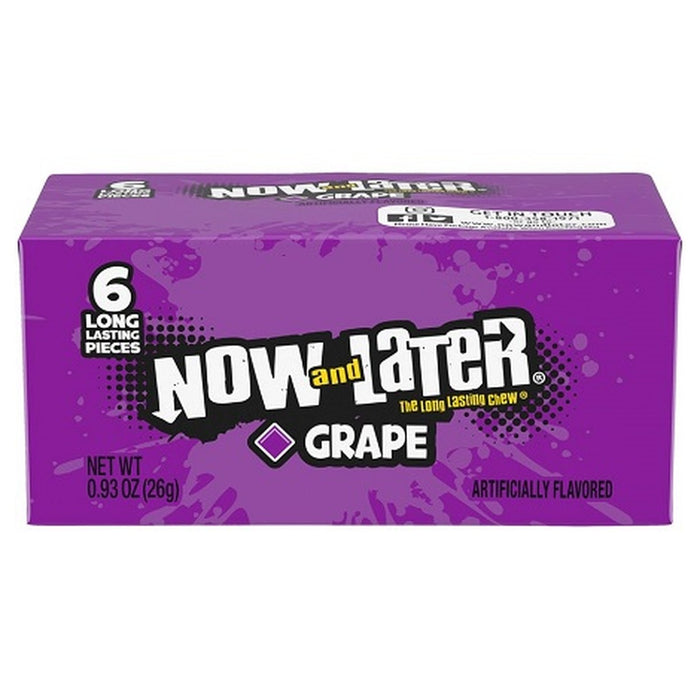 Now & Later Grape 0.93oz Box of 24